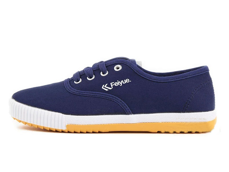  New style Feiyue plain lovers shoes blue Detail image